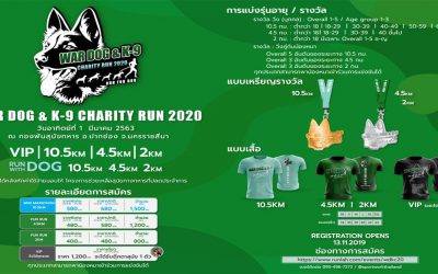 #นานาน่าวิ่ง WAR DOG & K-9 Charity Run 2020